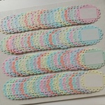 レース型コメントカード☆パステル#1074メッセージカードクラフトパンチ