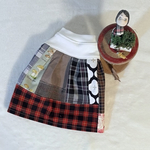 犬服　SSワンピ パッチワーク　オータム2