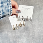 ハートのミニピアス4Pセット