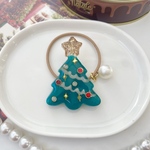 Noel collection キッズ レジン クリスマスツリー ヘアゴム deep green