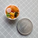 1円玉より小さい極小昔ながらのミニチュア醤油ラーメン🍜チャーム