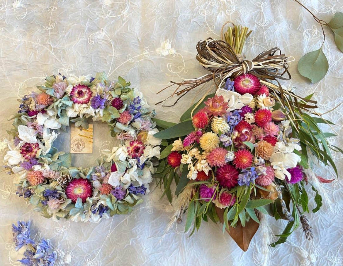 ドライフラワーリース - ドライフラワーの人気通販 | minne byGMO