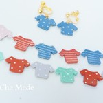 -どのお洋服にしようかな-　カラフルなＴシャツシリーズ　　イヤリング or　ピアス