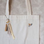 ニャンポイント刺繍　トートバッグ
