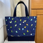 コザクラインコ　七宝柄　鳥柄　インコ柄　和柄　トートバッグ　