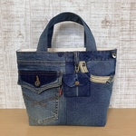 デニムリメイクトートバッグ