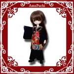 和風なお洋服3点セット᯽トップス＋着物ブラウス＋袴風ワイドパンツ（和華×エンジ×濃生成り×黒）᯽ Harmoniabloomroot ハルモニアブルームルート