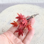 布花 もみじ紅葉ブローチ　1766