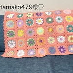 専用ページ📄人気商品♪　カラフルひざ掛け　モチーフブランケット　ひざ掛け　かぎ針編み　お花モチーフ編み　ブランケット　母の日