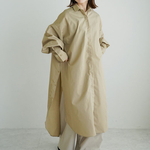 コンビニエンスシャツワンピース(beige)