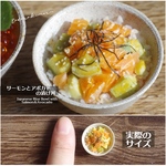 【ミニチュアフード】サーモンとアボカドの漬け丼★受注生産品★