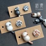 ３種の猫さんと肉球/ピアス/ノンホールピアス