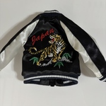 ドールサイズスカジャン黒　虎　LLサイズ