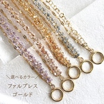 チェコガラスの2連ブレスレット （クリア）ファルファーレ 上品 夏 透明感
