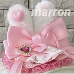 うさ耳ヘッドドレス🐰犬用ヘッドドレス♬*゜baby用  ヘッドドレス♬.*