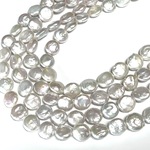 PA113☆10〜11mm 円盤パール•再生珠☆1連約38cm☆天然石•パワーストン