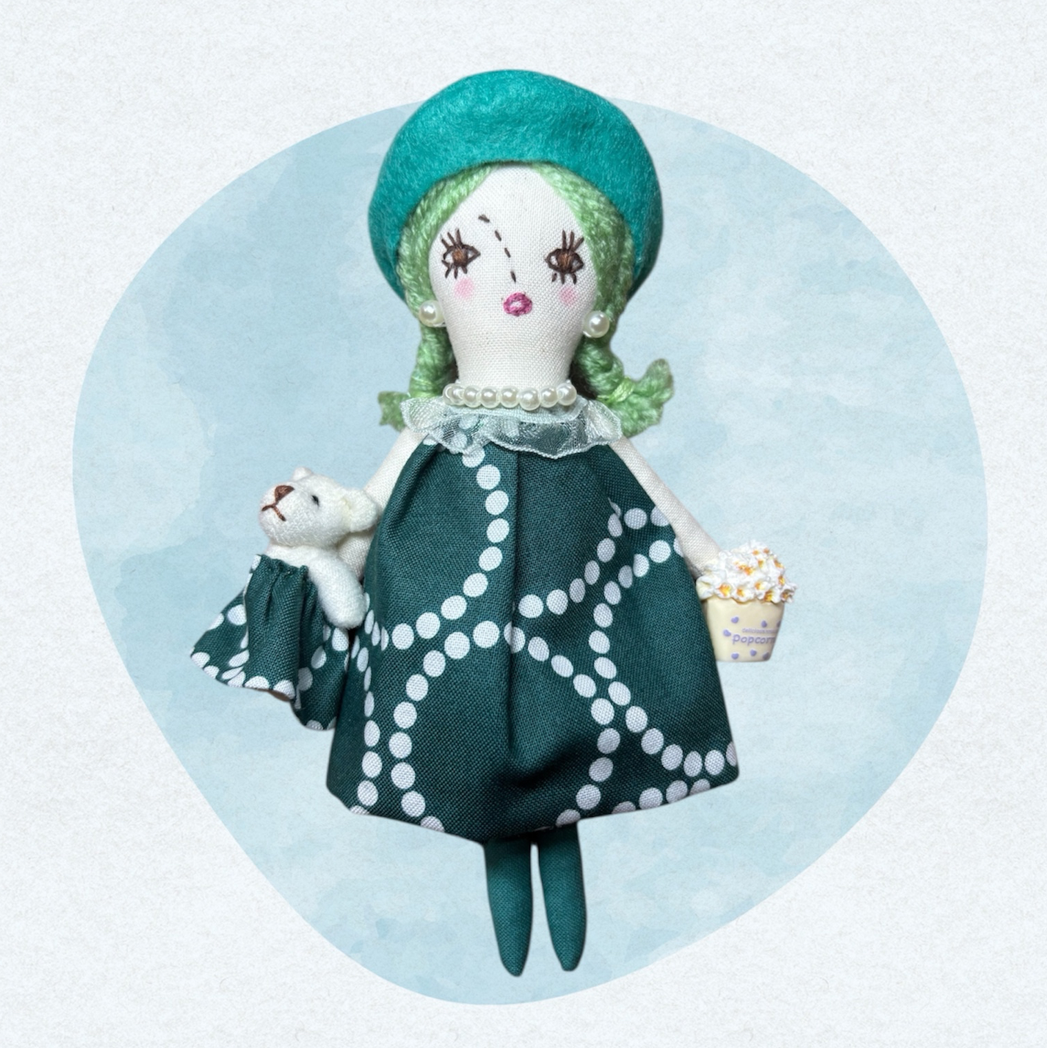 ドールチャーム　バックチャーム　ハンドメイド　人形 ハンドメイド ドールチャーム バッグチャーム お人形