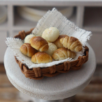 【再販】『朝食パン3種』ミニチュアパン ミニチュアスイーツ  ミニチュアフード 1/12スケール 