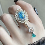 〜小さな花壇💙🫧"ハートの香水瓶"サージカルステンレスリング