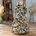 フラワー柄カシュクールワンピース　ピュアニーモ2エモーションS