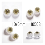 10568 ✤ 10/6mm ドール用アイチップ 3DTYPE
