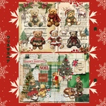 クリスマスベア　デザインペーパー
