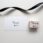 New   Thank you！　ラバースタンプ