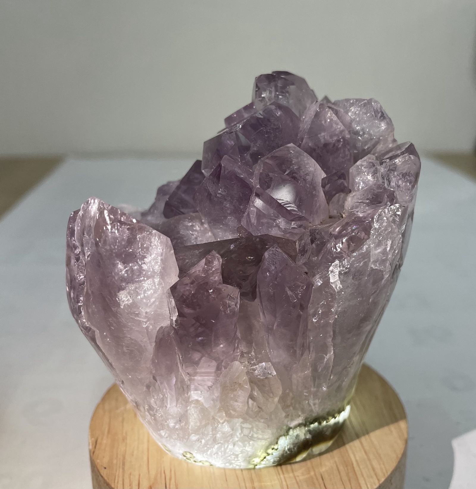 アメジスト ドーム 花束模様 クラスター 紫水晶 クリスタル パワーストーン 風水晶 魔除 お守 浄化 ラッキー 幸運 天然石 原石 虹入