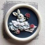 【完全受注】25mm クラシックラビット シーリングスタンプ ヘッド うさぎ アンティーク