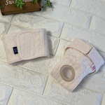 犬のおむつ（マナーベルト）（マナーウェア）アラン模様ジャガードニットホワイト　現品のみ