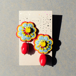 ＜ No Name ～名前のない花～ ＞『 MIZUIRO×KIIRO×AKA 』ピアス