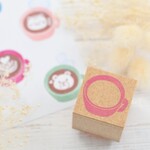 【単品販売】コーヒーカップ-カプチーノのスタンプ