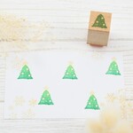 【在庫限り】【単品販売】ツリーのみ-小さいクリスマスツリー多色押し 
