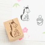 【単品販売】子馬 年賀状 午年のスタンプ 2026