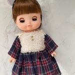 ソランちゃん　メルちゃん　服　ボアワンピース　秋冬ワンピース　女の子プレゼント