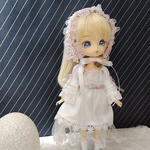 ハルモニア　フラワーワンピースセット★　1/6ドール服【H25021】