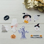【フレークシール】HAPPY HALLOWEEN 🎃 ハッピーハロウィン うさぎちゃん