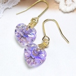 T.CYスワロフスキーハートピアス☆バイレットAB