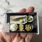 さんま定食A　白皿