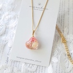 flower Hart ネックレス かすみ草 プレゼント ピンク 特別な 結婚式