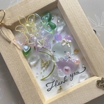 21時から販売開始です♡Thank you作品♡愛をこめた花束で...空の旅♡うさぎさん ※画像暗めです※ シーグラスアート ガラスアート