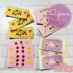 12枚　ハンドメイド 布ダグ 刺繍 うさぎ　可愛い　織りタグ　タグ　いちご