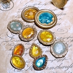 ＊1セット限定＊アソート シーリングスタンプシール 🍫 11月の誕生石 💎 トパーズ・シトリン 10枚セット