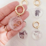 【クリアキーホルダー】透明 お散歩バッグ うちの子グッズ うちの子 犬 猫 うちの子キーホルダー ペット うちの子アイテム お散歩 