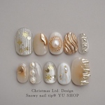 【2025年冬季限定デザイン】雪ふるネイルチップ❄︎ Christmas limited nail Design