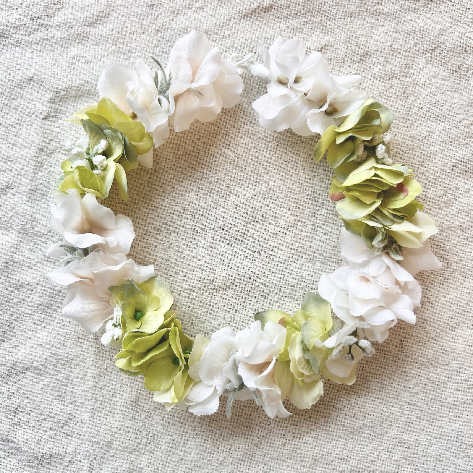 ホワイト》花冠 花かんむり ベビー・キッズ はなかんむり 子供