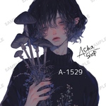 A-1529 メンズ ステッカー sticker 素材 コラージュ collage シール achashop