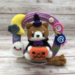 柴犬　あみぐるみ　ハロウィン　リース