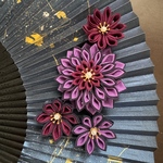 つまみ細工　髪飾り　Uピン　セミオーダー（大花1・小花3）