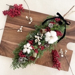 グリーンと赤い実のタペストリー(45cm)